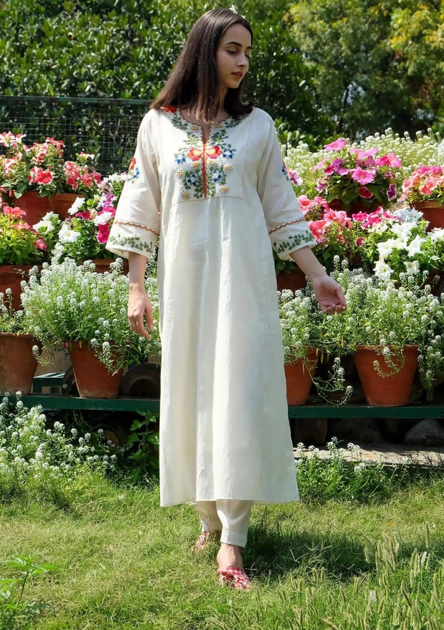 Cora Embroidered Suit