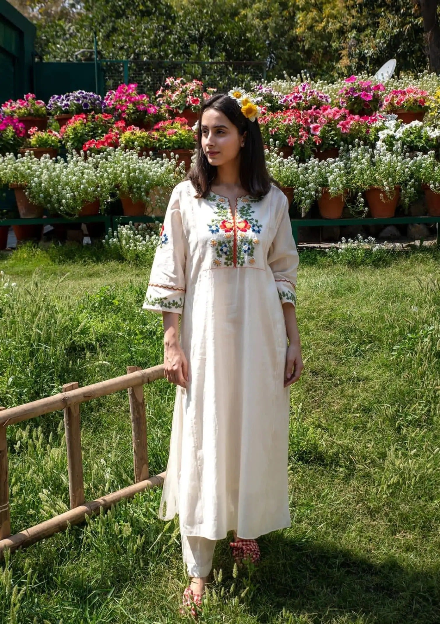 Cora Embroidered Suit